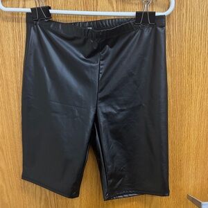Fashion Nova Glossy Black‎ Bike Shorts